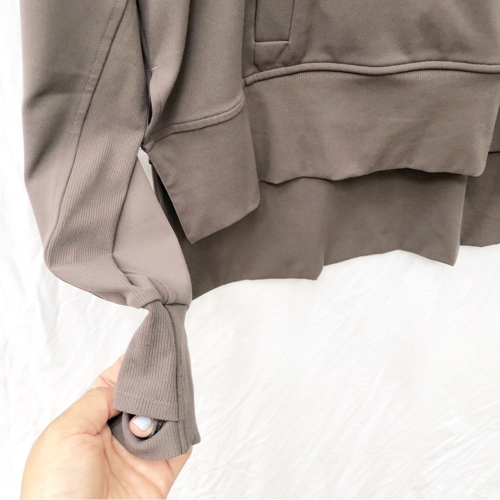 ATHLETA | MISSION HOODIE PULLOVER SWEATER IN SHALE MEDIUM - Picture 9 of 12